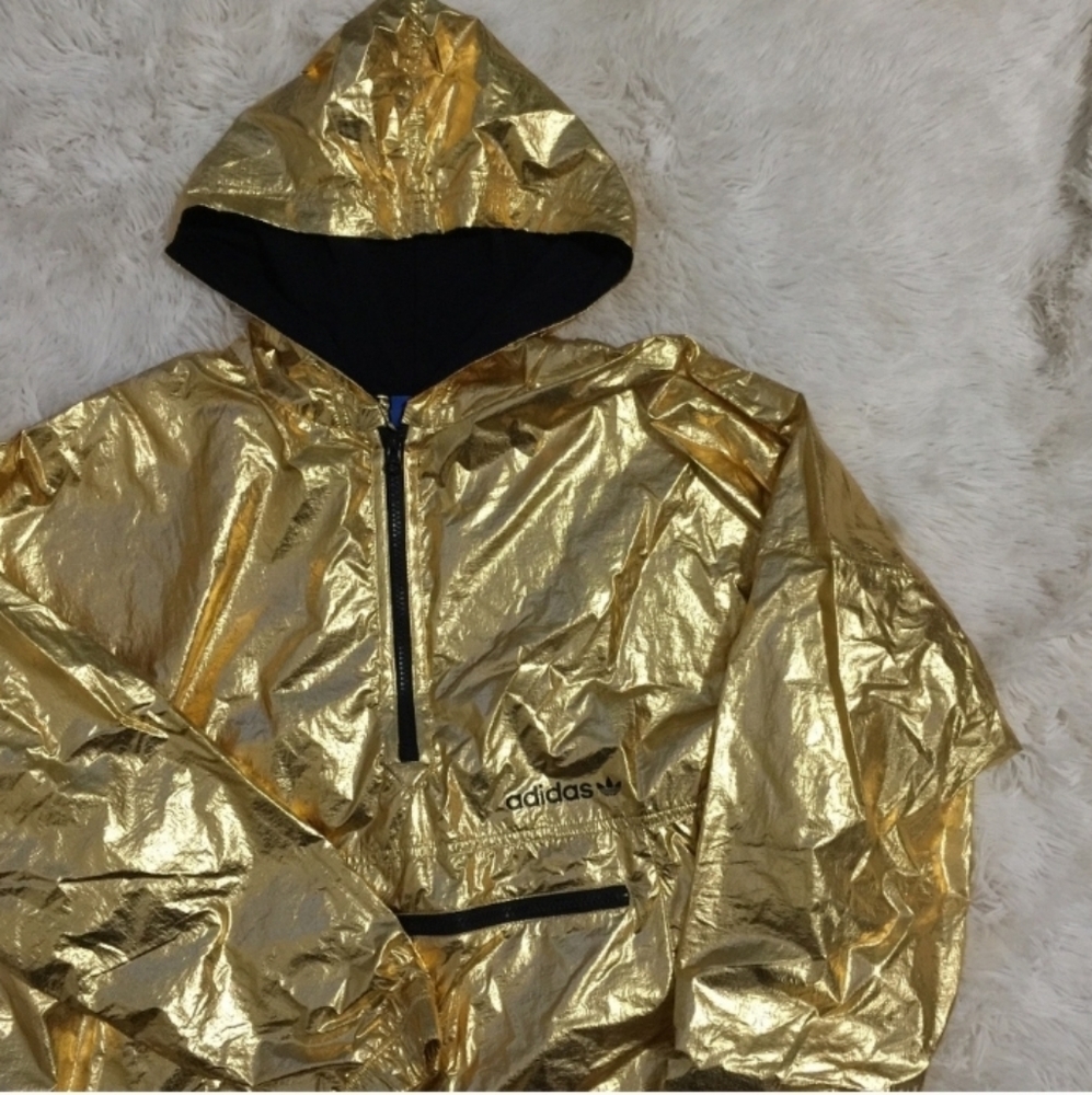 Gold Adidas bomber